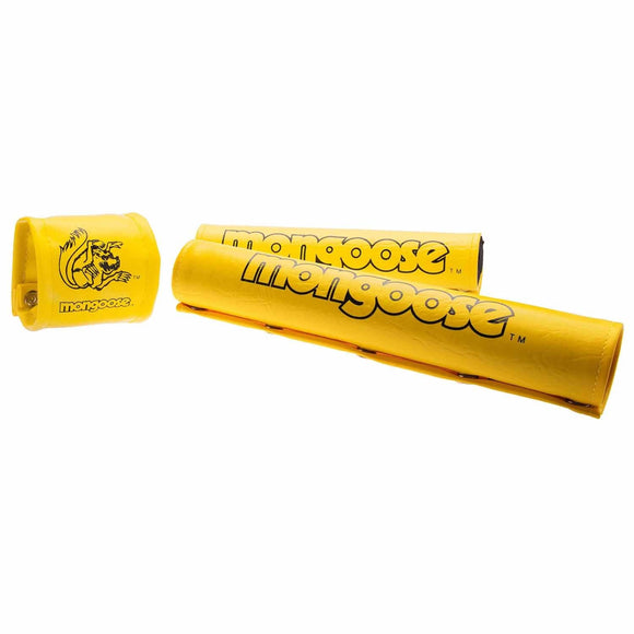 Mongoose Vinyl Pad Set Yellow - Old School Bmx Padset