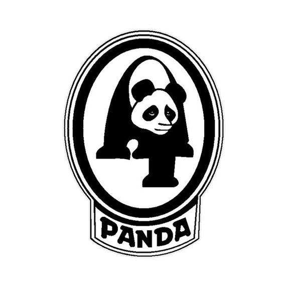 Panda - Head badge Black white Decal