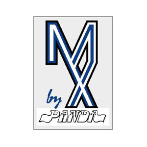 Panda - MX Black blue white Seat tube Decal