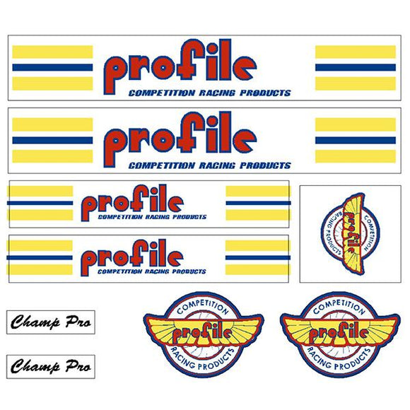 Profile - Champ - CLEAR decal set