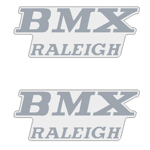 Raleigh - Bmx Seat Side Chrome Decals Decal