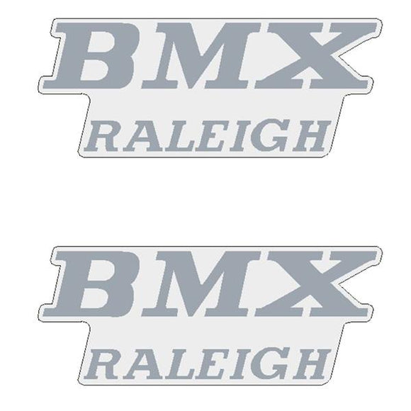 Raleigh - Bmx Seat Side Chrome Decals Decal