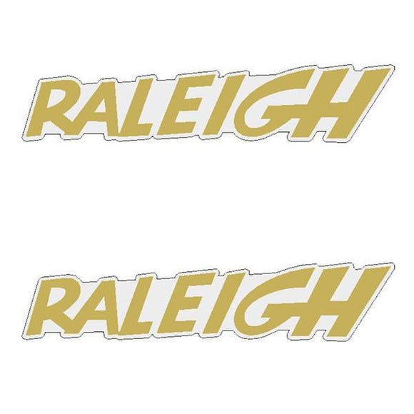 Raleigh - Seat Side Gold Decals Decal