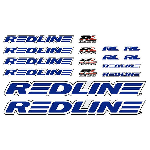 Redline - Generic Blue BMX decal set