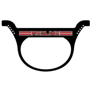 REDLINE - race plate BLACK