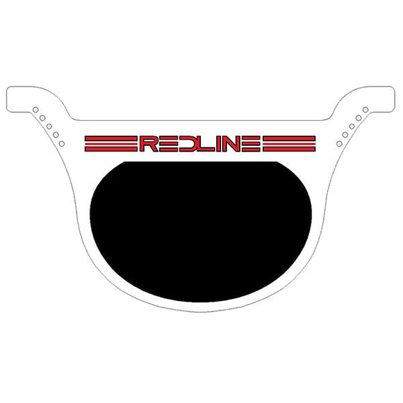 REDLINE - race plate WHITE