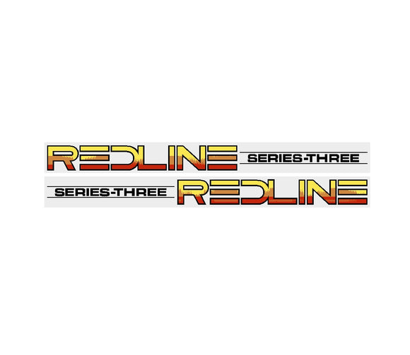 Redline Series-Three (BLACK) down tube decals