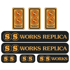 S&s - Works Replica Bmx Decal Set Old School Bmx Decal-Set