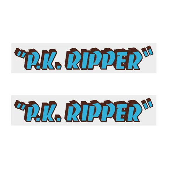 Se Racing Pk Ripper Early Downtube Decals - Baby Blue Old School Bmx Decal