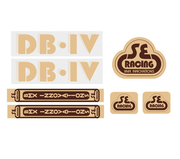 SE Racing - DB-IV decal set - tan/brown