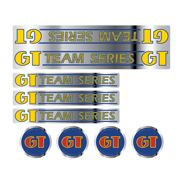 1984-85 GT BMX - TEAM Series - Chrome - decal set