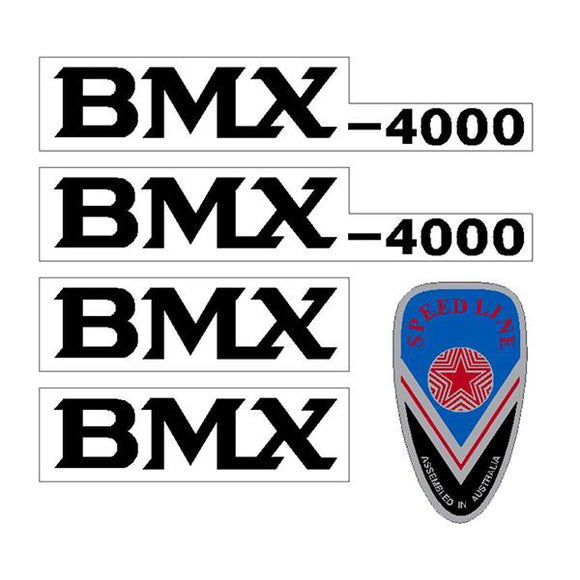 Shimano 4000 Bmx Decal Set - Old School Bmx Decal-Set