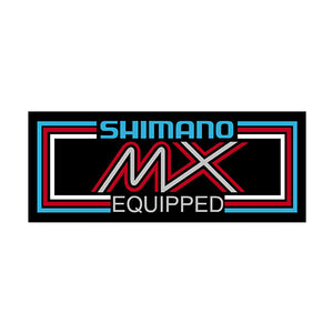 Shimano MX - Blue Red - chrome decal