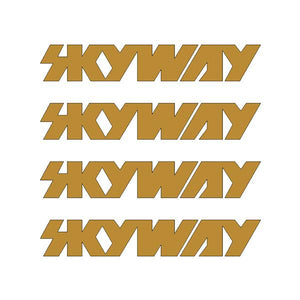 Skyway - Retro Tuff wheels - GOLD die cut decals
