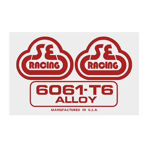 SE Racing - Seat tube decal - 6061 red