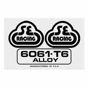 Se Racing - Seat Tube Decal 6061 Black Old School Bmx