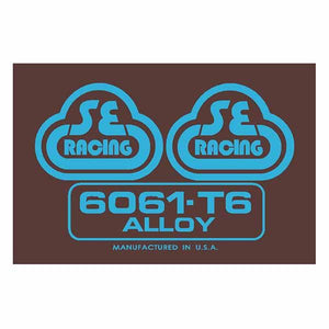 Se Racing - Seat Tube Decal 6061 Brown With Blue Old School Bmx
