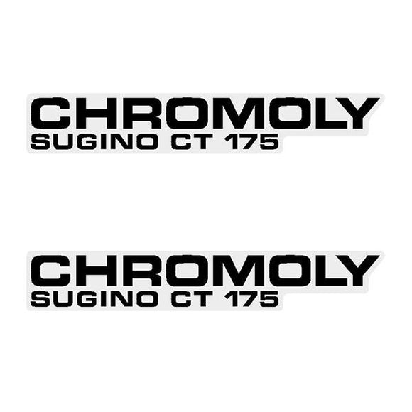 Sugino - Ct175 On Clear Crank Decals Old School Bmx Decal
