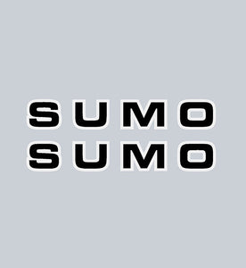 Sumo - Black LETTERS rim decals