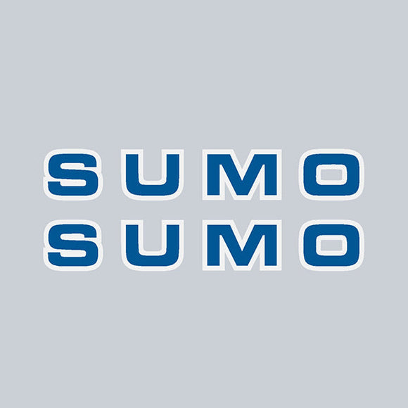 Sumo - Blue LETTERS rim decals