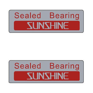 Sunshine - Sealed Bearing Gen3 Red (Pair) Hub Decals Old School Bmx Decal