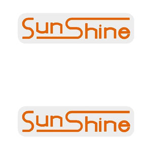 Sunshine - Sealed Bearing Gen1 Orange (Pair) Hub Decals Old School Bmx Decal