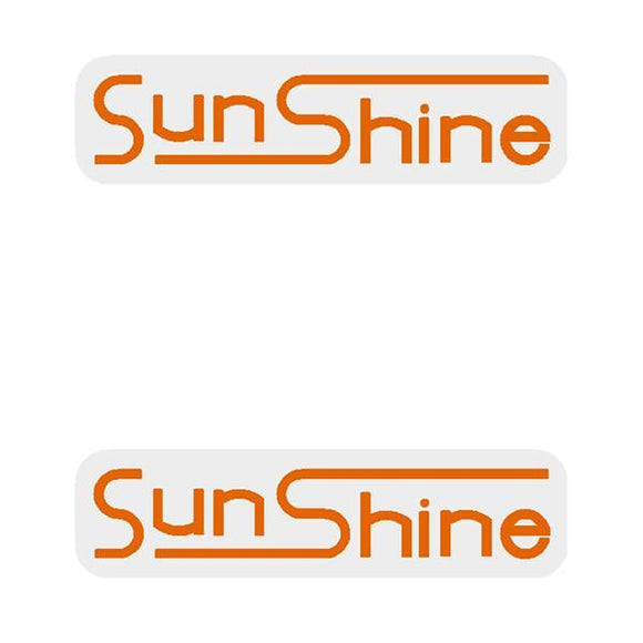 Sunshine - Sealed Bearing Gen1 Orange (Pair) Hub Decals Old School Bmx Decal