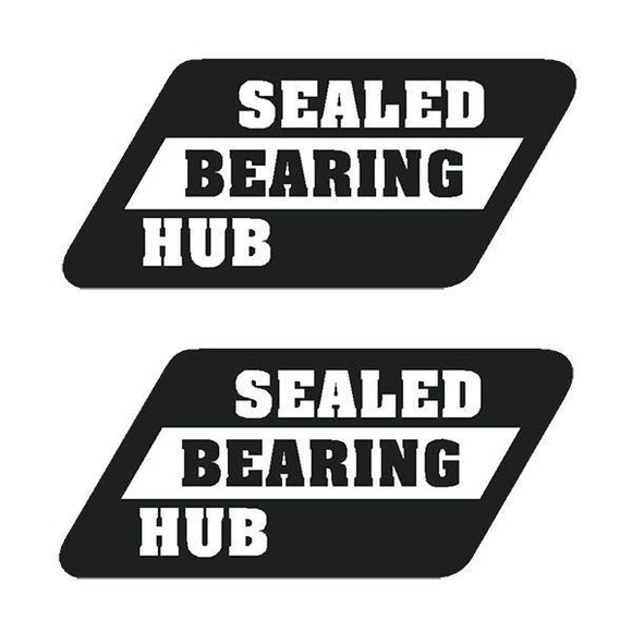 Suntour - Sealed Bearing Black (Pair) Hub Decals Old School Bmx Decal