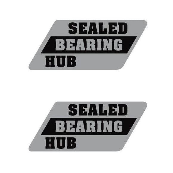 Suntour - Sealed Bearing Silver (Pair) Hub Decals Old School Bmx Decal