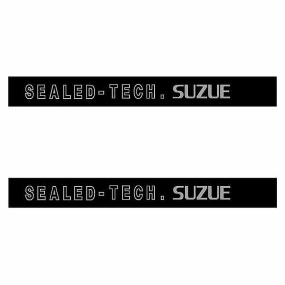 Suzue - Sealed-Tech Black (Pair) Hub Decals Old School Bmx Decal