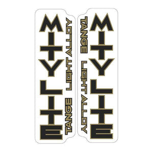 Tange Mitylite Black/gold Fork Decal Set - Old School Bmx