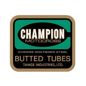 Tange - Motocross tubes seat tube decal