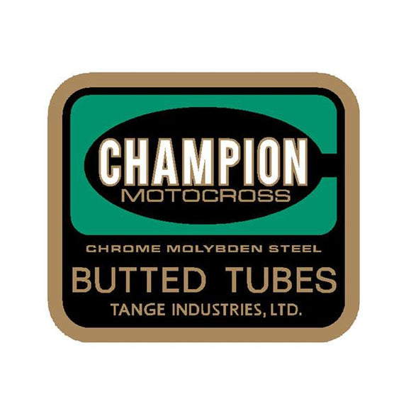 Tange - Motocross tubes seat tube decal