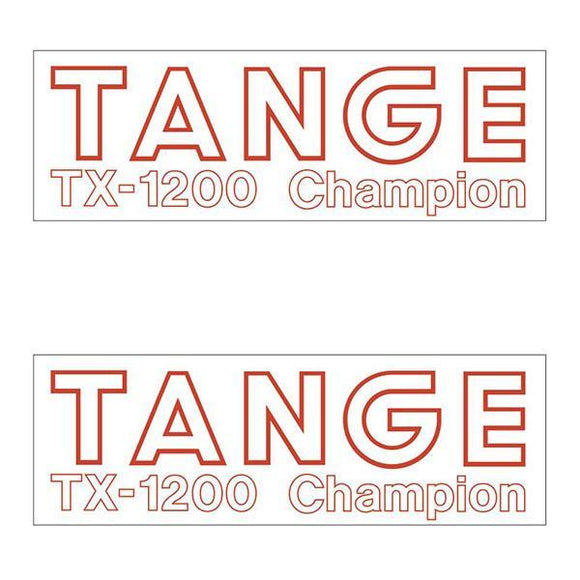 Tange Tx1200 Red Fork Decal Set - Old School Bmx