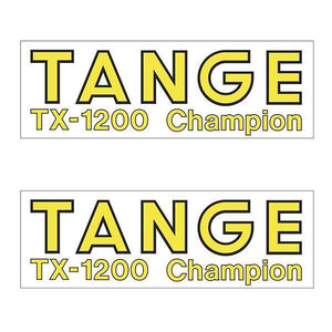Tange Tx1200 Yellow Fork Decal Set - Old School Bmx