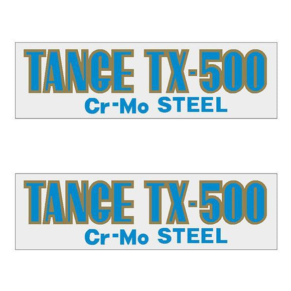 Tange Tx500 Light Blue Early Fork Decal Set - Old School Bmx