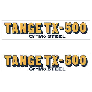 Tange Tx500 Orange Early Fork Decal Set - Old School Bmx