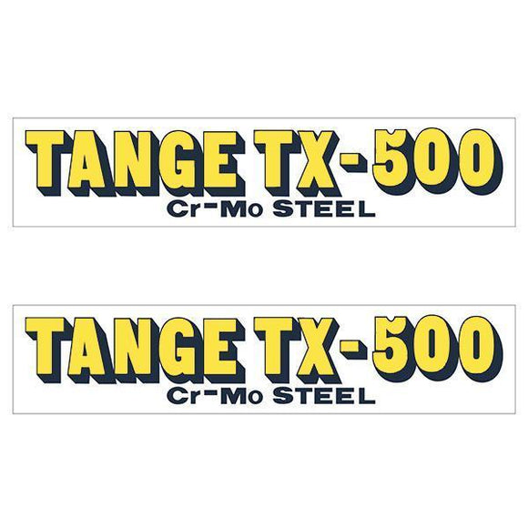 Tange Tx500 Yellow Early Fork Decal Set - Old School Bmx