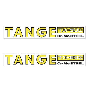 Tange Tx500 Cromo Yellow Fork Decal Set - Old School Bmx