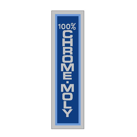 Thruster - SEATPOLE BLUE decal on CHROME