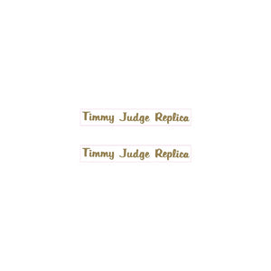 Thruster - Timmy Judge Replica decals GOLD on clear