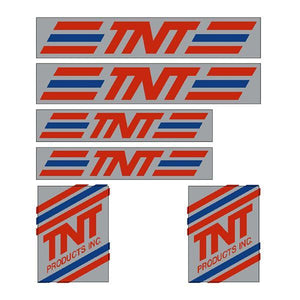 Tnt - Chrome Red & Blue Decal Set Old School Bmx