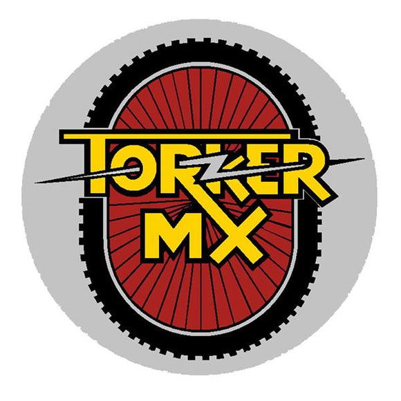 Torker - MX Round Gen 2 RED Chrome Head tube decal