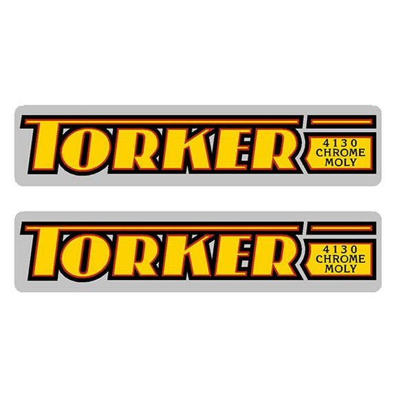 Torker - 4130 yellow and red - fork decals