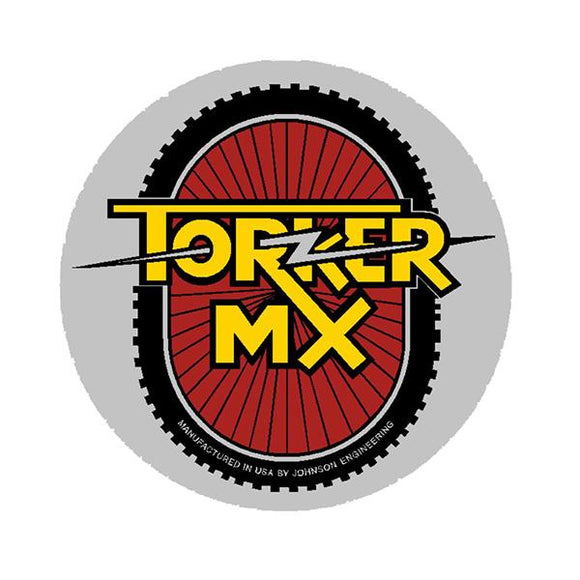 Torker - Round Gen 1 Johnson Engineering Chrome Head tube decal