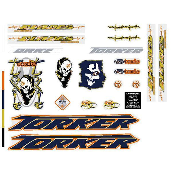 Torker- Toxic Decal Set - Old School Bmx Decal-Set