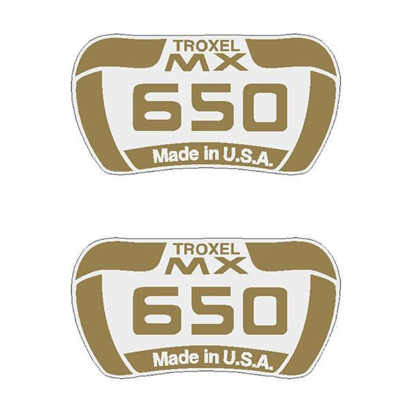 Troxel - Mx 650 Side Seat Decals Old School Bmx Decal