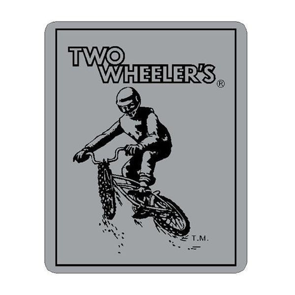 Two Wheelers - Head Tube Chrome Decal Old School Bmx