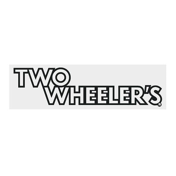 Two Wheelers - Bar Decal Black Old School Bmx