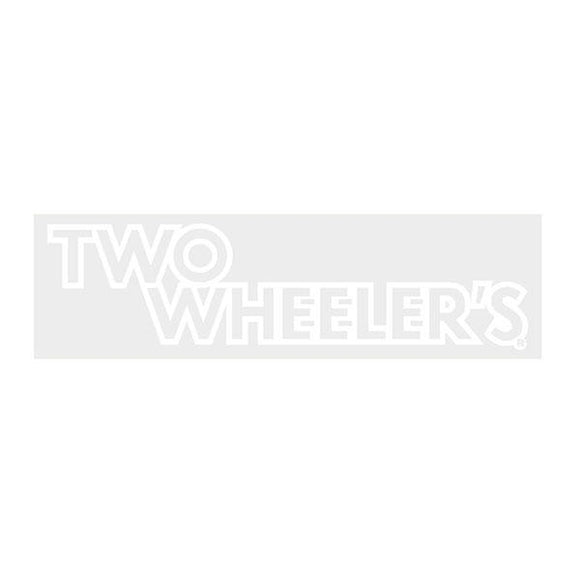 Two Wheelers - Bar Decal White Old School Bmx